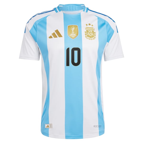 Men's Lionel Messi White Argentina National Team 2024 Home Player Shirt