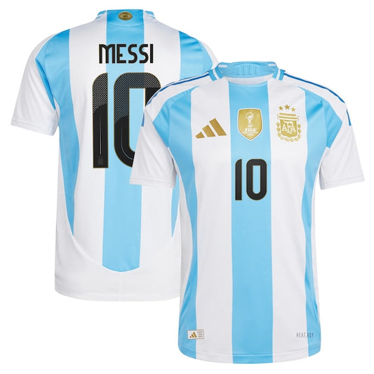 Men's Lionel Messi White Argentina National Team 2024 Home  Player Shirt