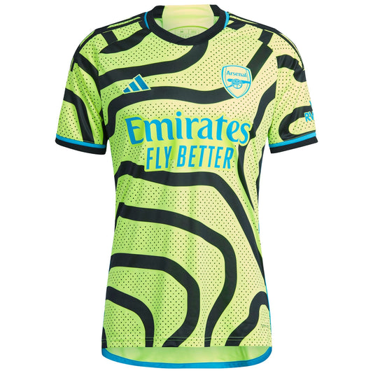 Emile Smith Rowe Arsenal 2023/24 Away Player Shirt - Yellow