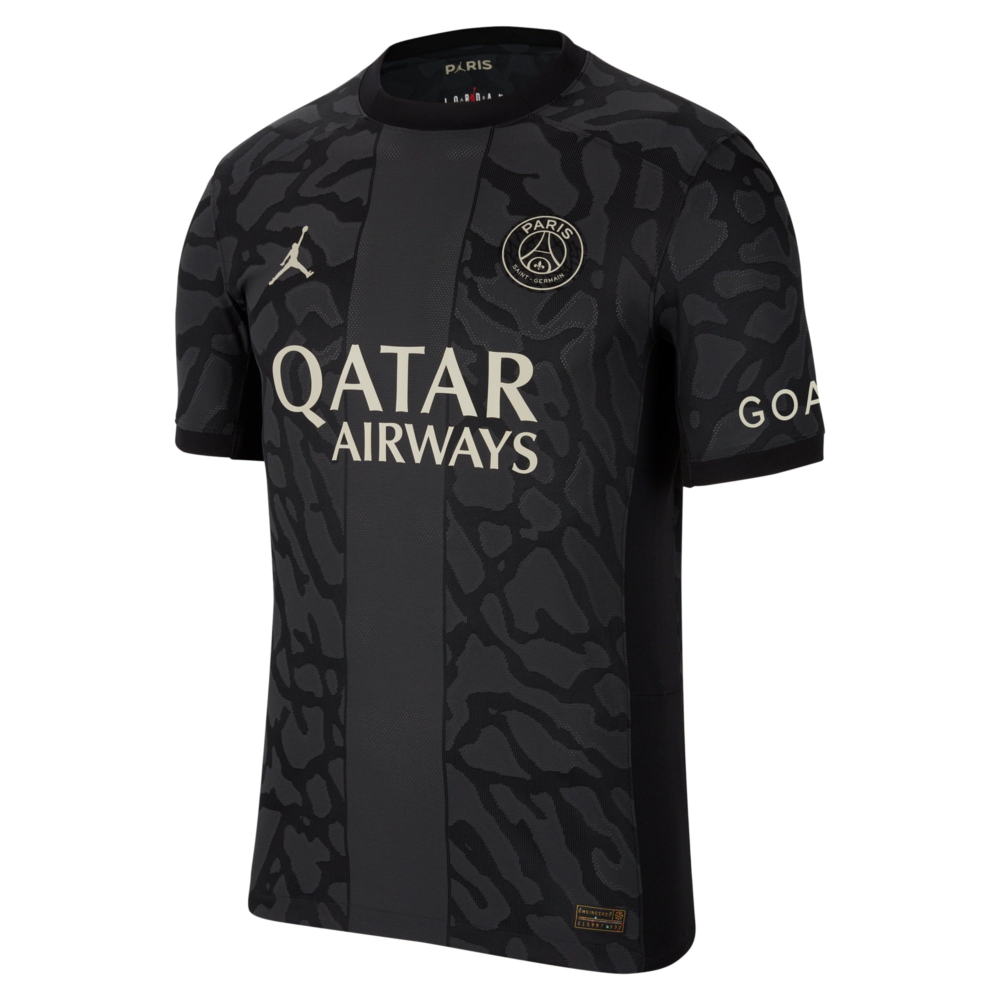 Paris Saint-Germain Jordan Brand 2023/24 Third Match Shirt - Anthracite