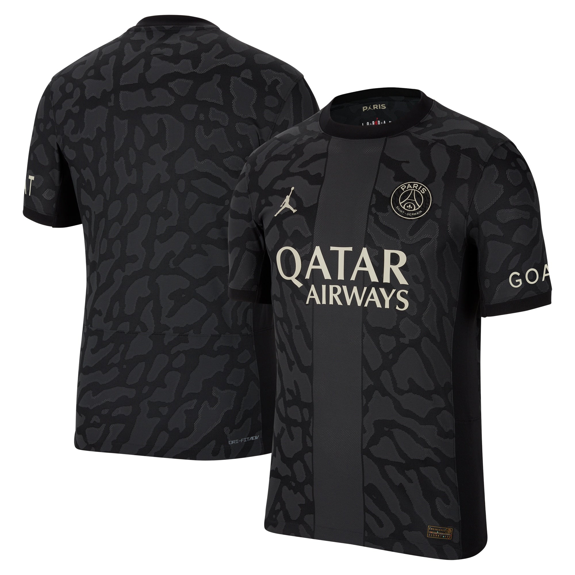 Paris Saint-Germain Jordan Brand 2023/24 Third Match Shirt - Anthracite