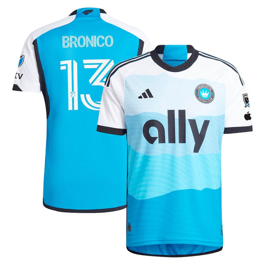 Brandt Bronico Charlotte FC 2024 The Carolina Kit: Explore  Player Shirt - Blue