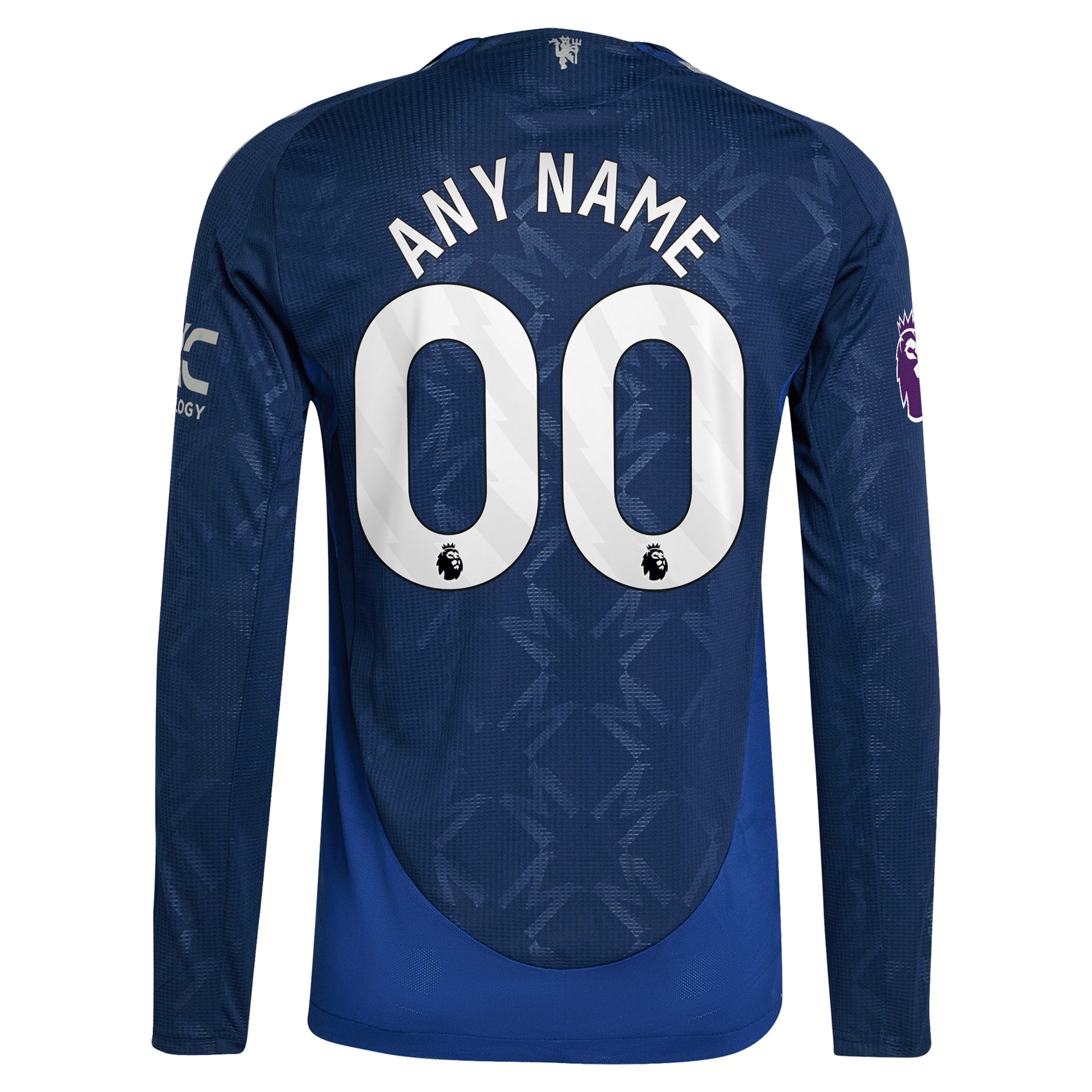 Manchester United 2024/25 Away Long Sleeve Custom Shirt - Navy