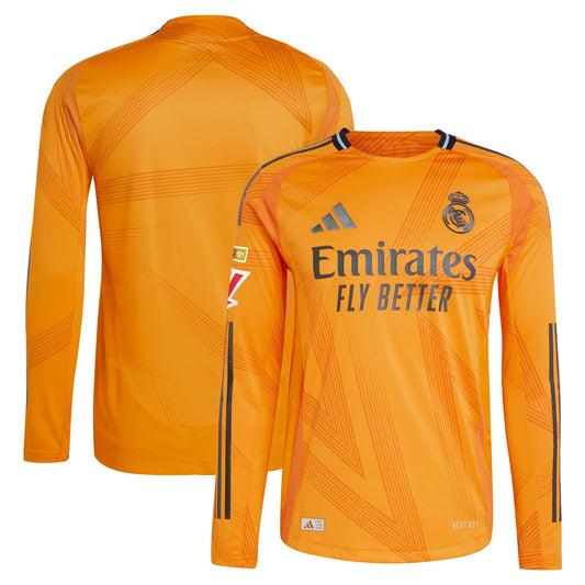 Real Madrid 2024/25 Away Long Sleeve Shirt - Orange