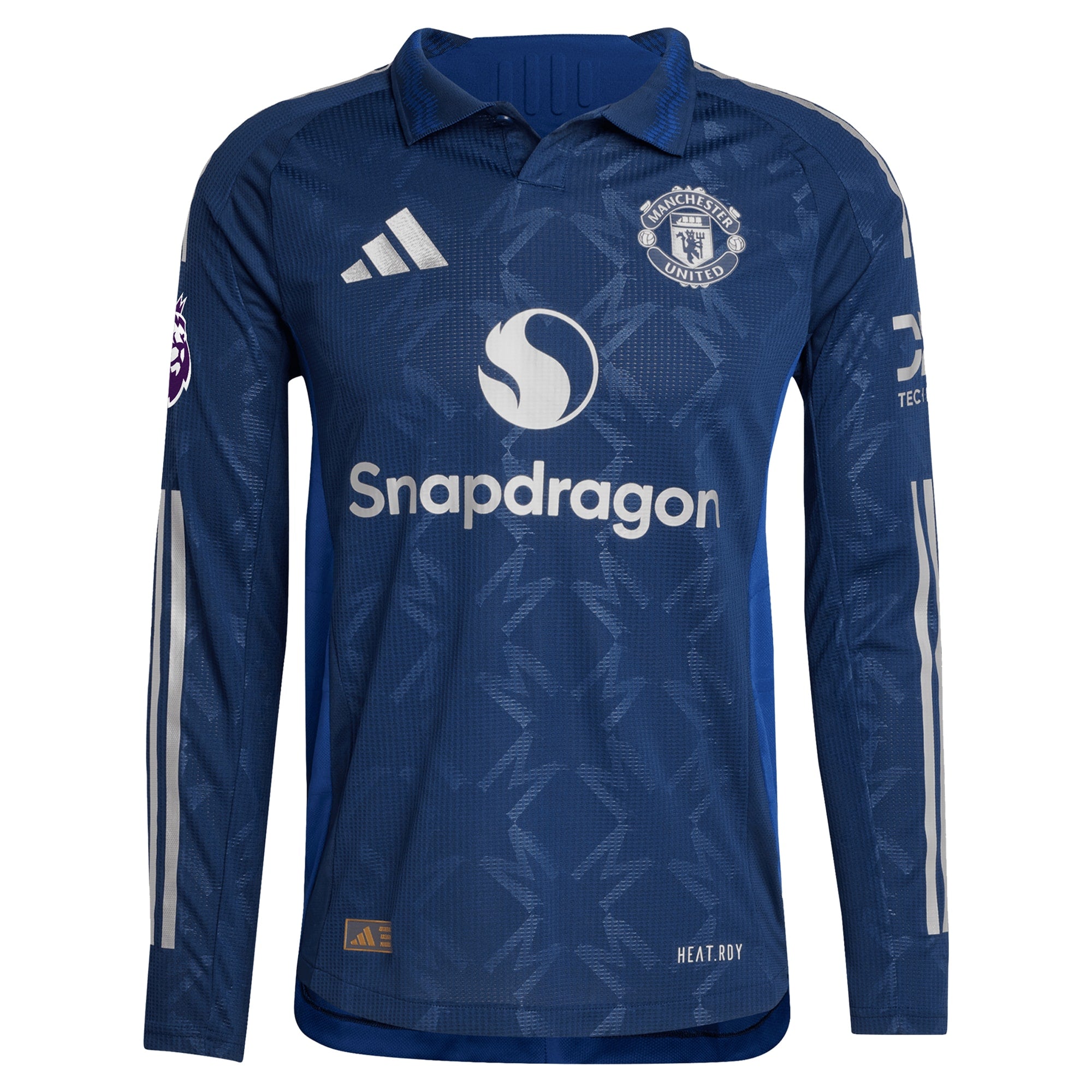 Alejandro Garnacho Manchester United 2024/25 Away Long Sleeve Player Shirt - Navy