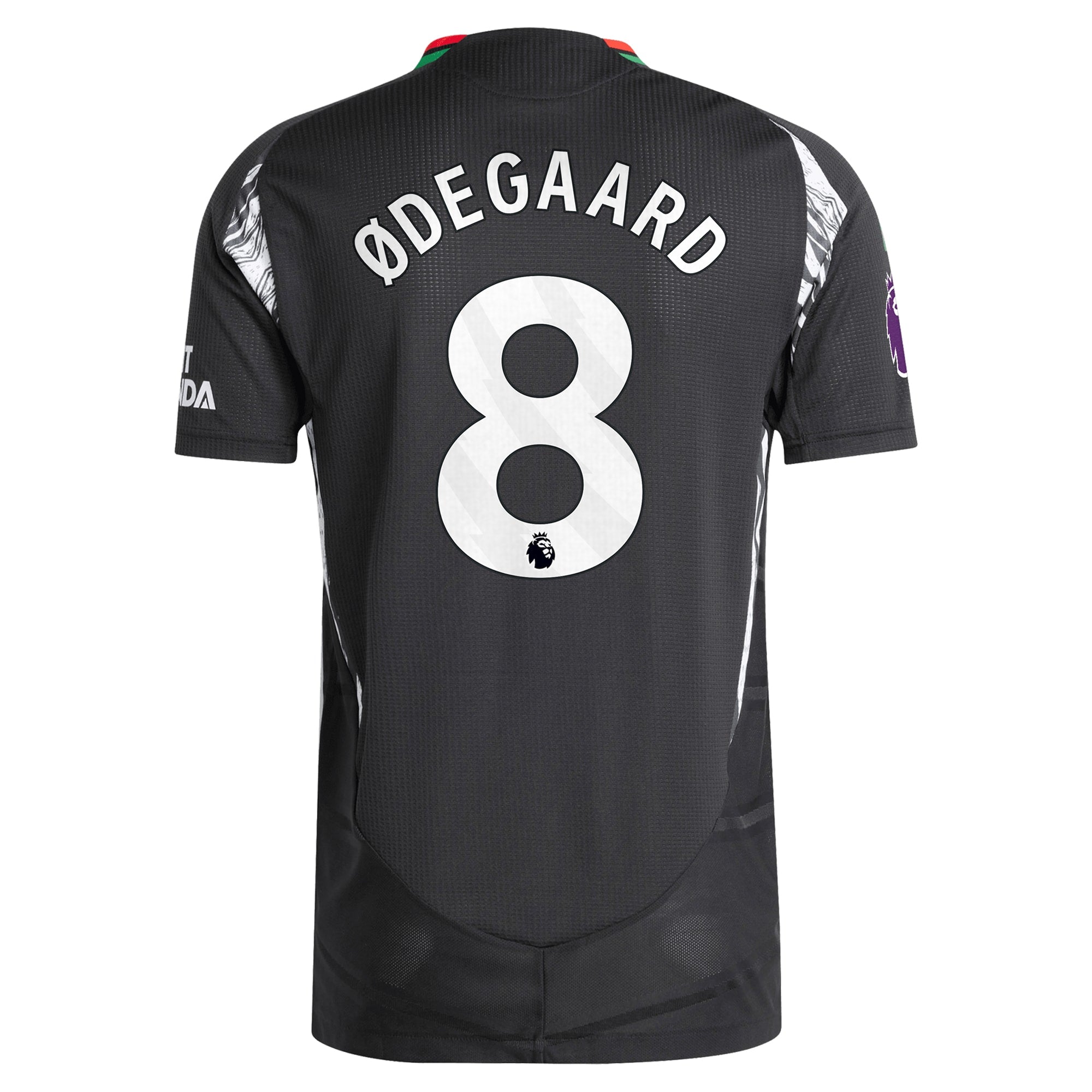 Martin Odegaard Arsenal 2024/25 Away Player Shirt - Black