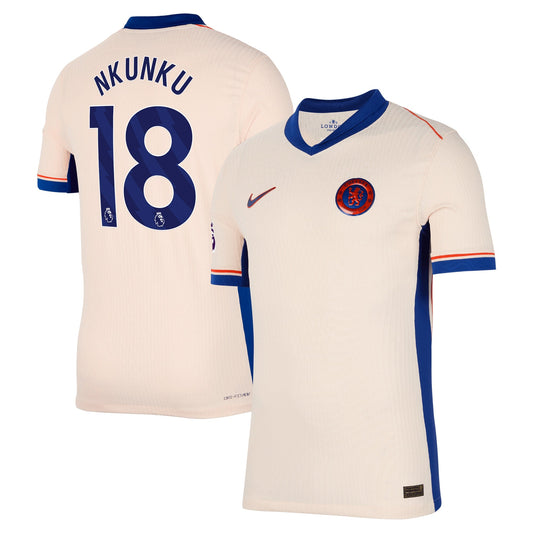 Christopher Nkunku Chelsea 2024/25 Away Player Shirt - Orange