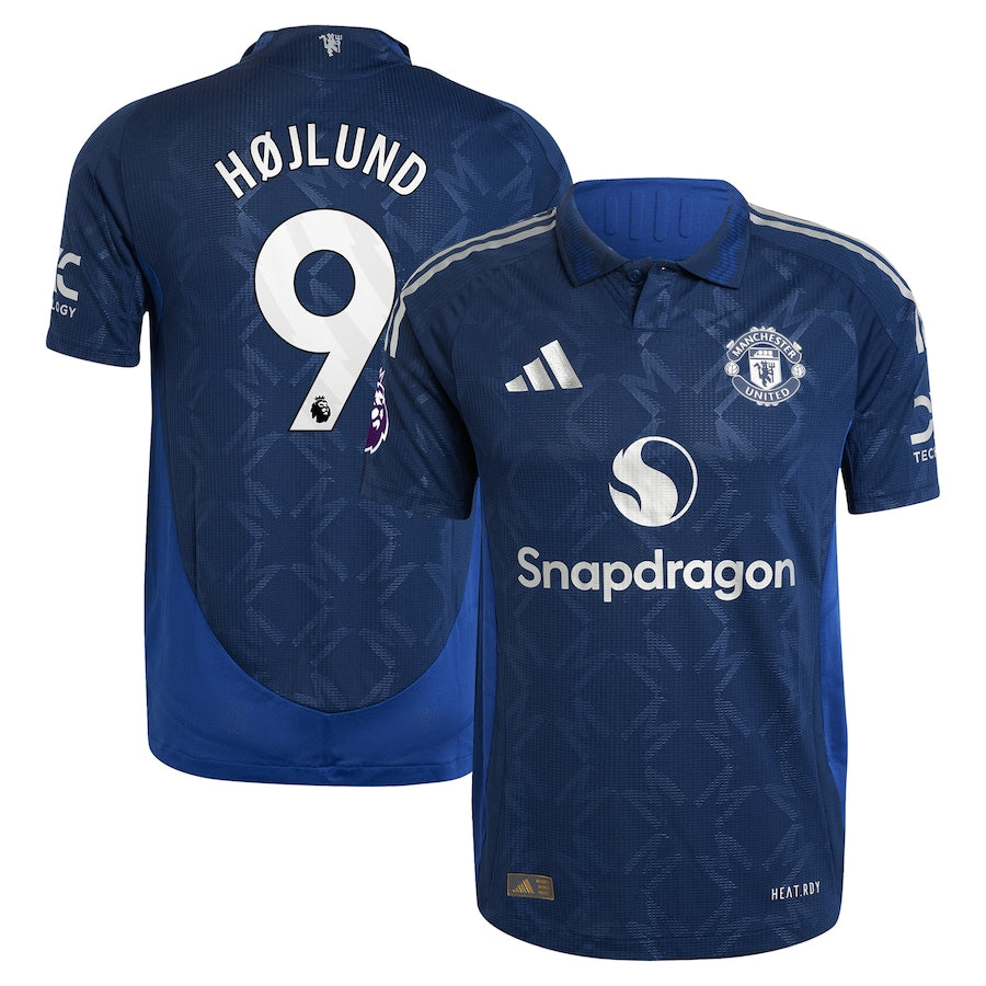 Rasmus Højlund Manchester United 2024/25 Away Player Shirt - Navy