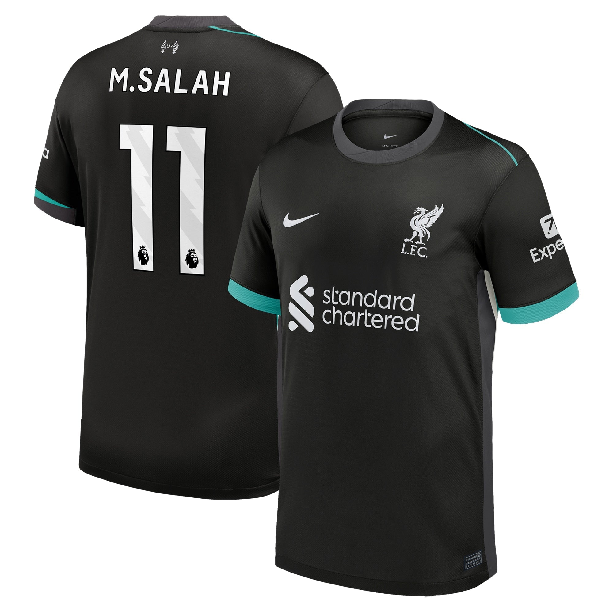 Mohamed Salah Liverpool 2024/25 Away Shirt - Forest Green