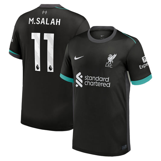 Mohamed Salah Liverpool 2024/25 Away Shirt - Forest Green