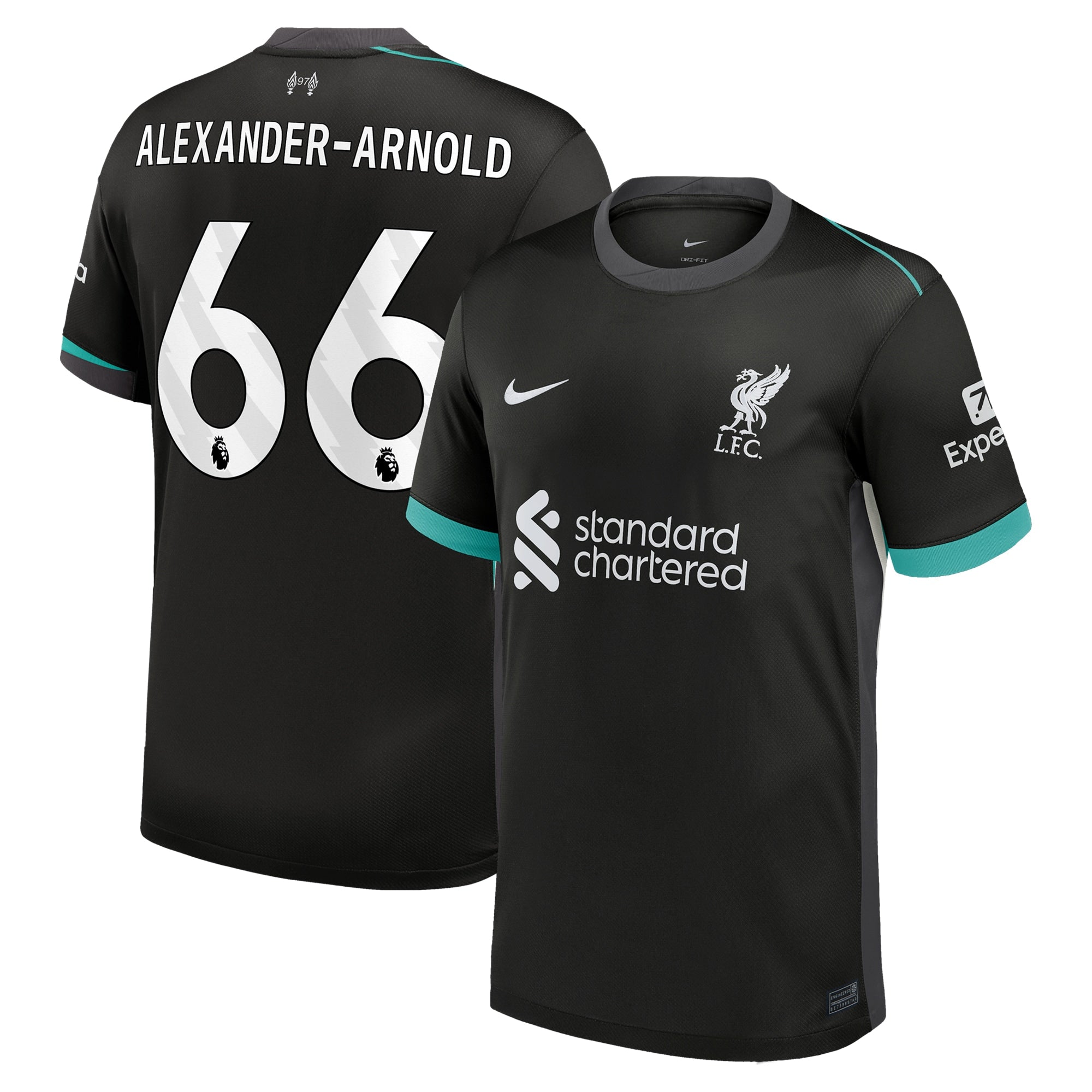 Trent Alexander-Arnold Liverpool 2024/25 Away Shirt - Forest Green
