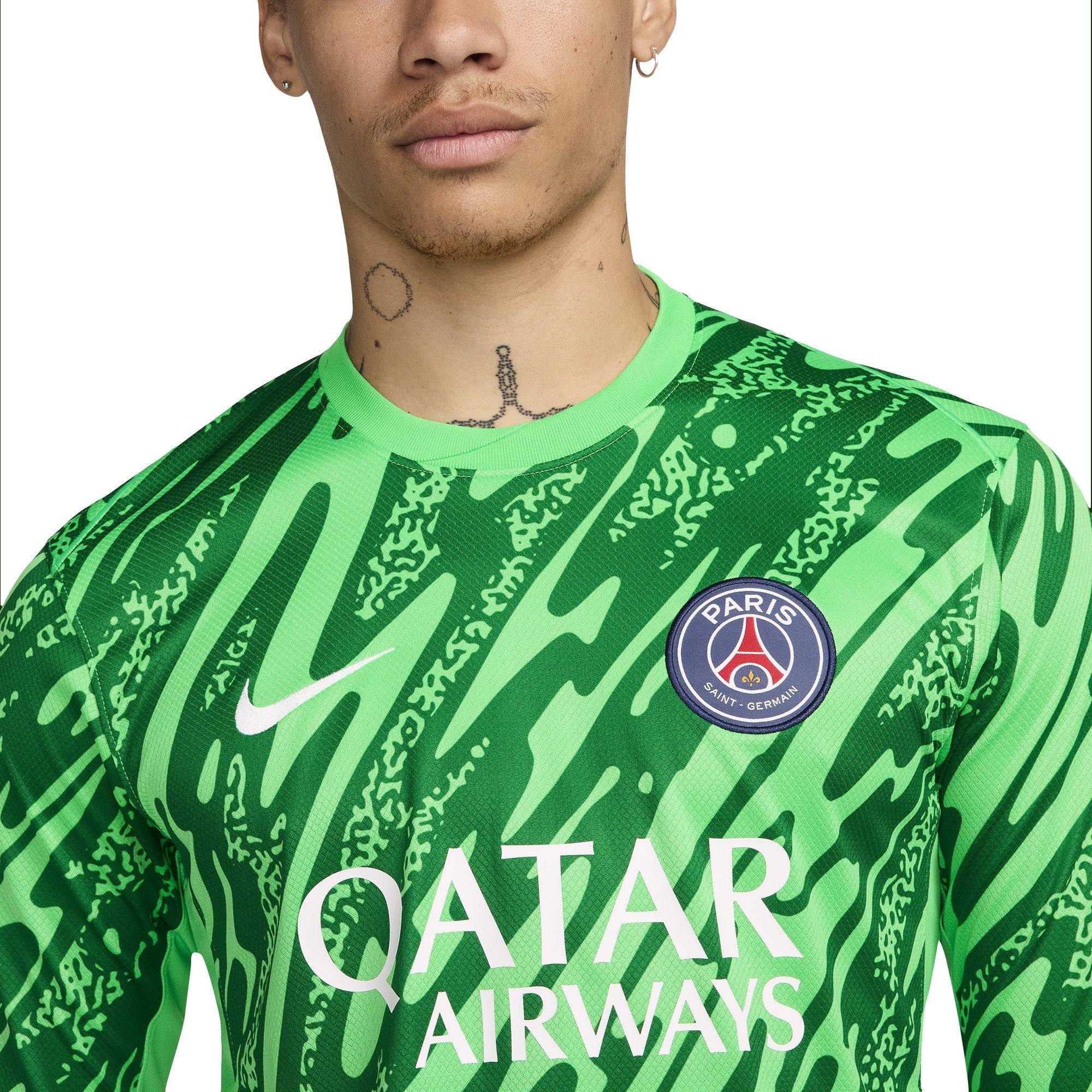Paris Saint-Germain 2024/25 Goalkeeper Stadium Long Sleeve Shirt - Green
