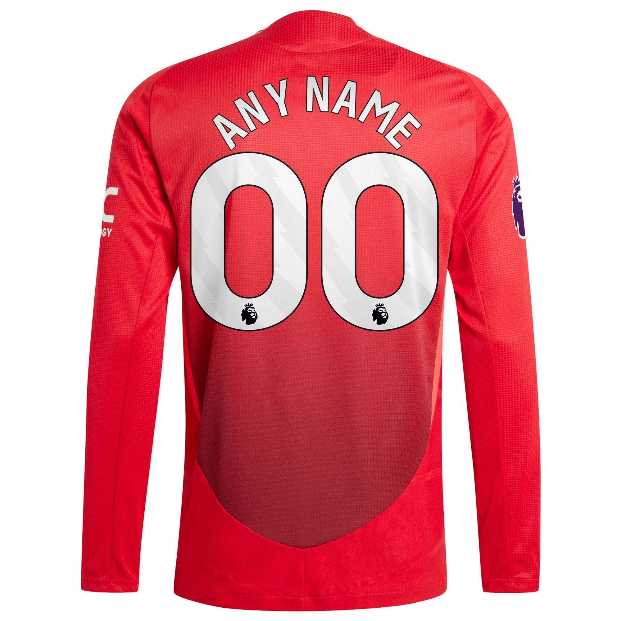 Manchester United 2024/25 Home Custom Long Sleeve Shirt - Red