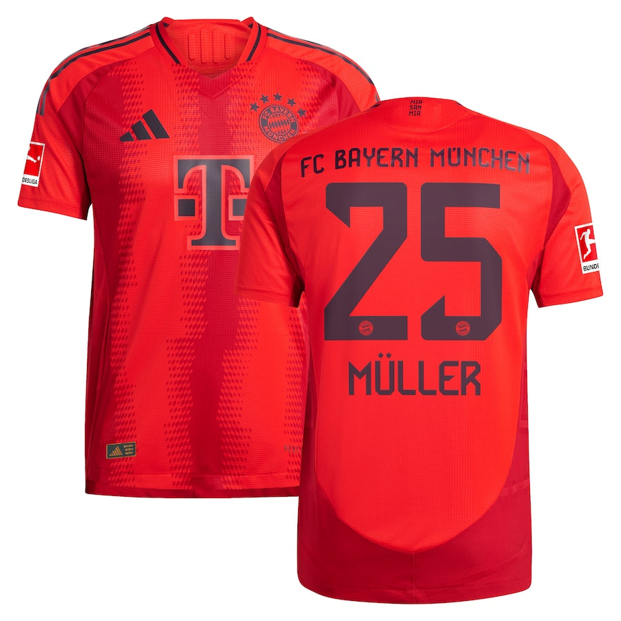 Thomas Müller Bayern Munich 2024/25 Home Player Shirt - Red