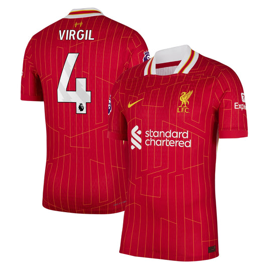 Virgil van Dijk Liverpool 2024/25 Home Player Shirt – Red
