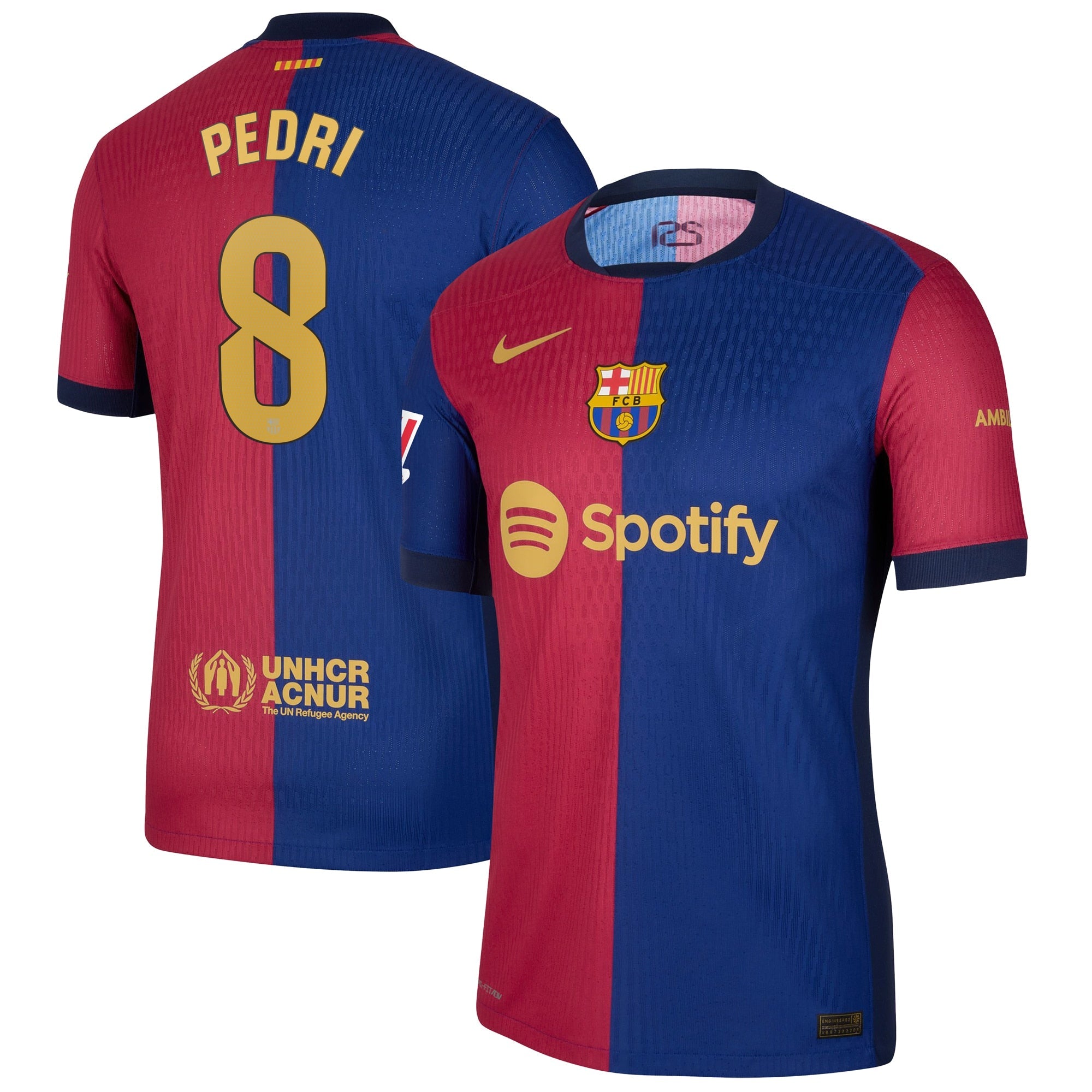 Pedri Barcelona 2024/25 Home Player Shirt - Royal