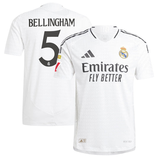 Jude Bellingham Real Madrid 2024/25 Home Player Shirt - White