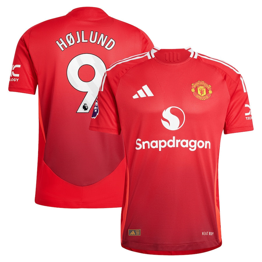 Rasmus Højlund Manchester United 2024/25 Home Player Shirt - Red
