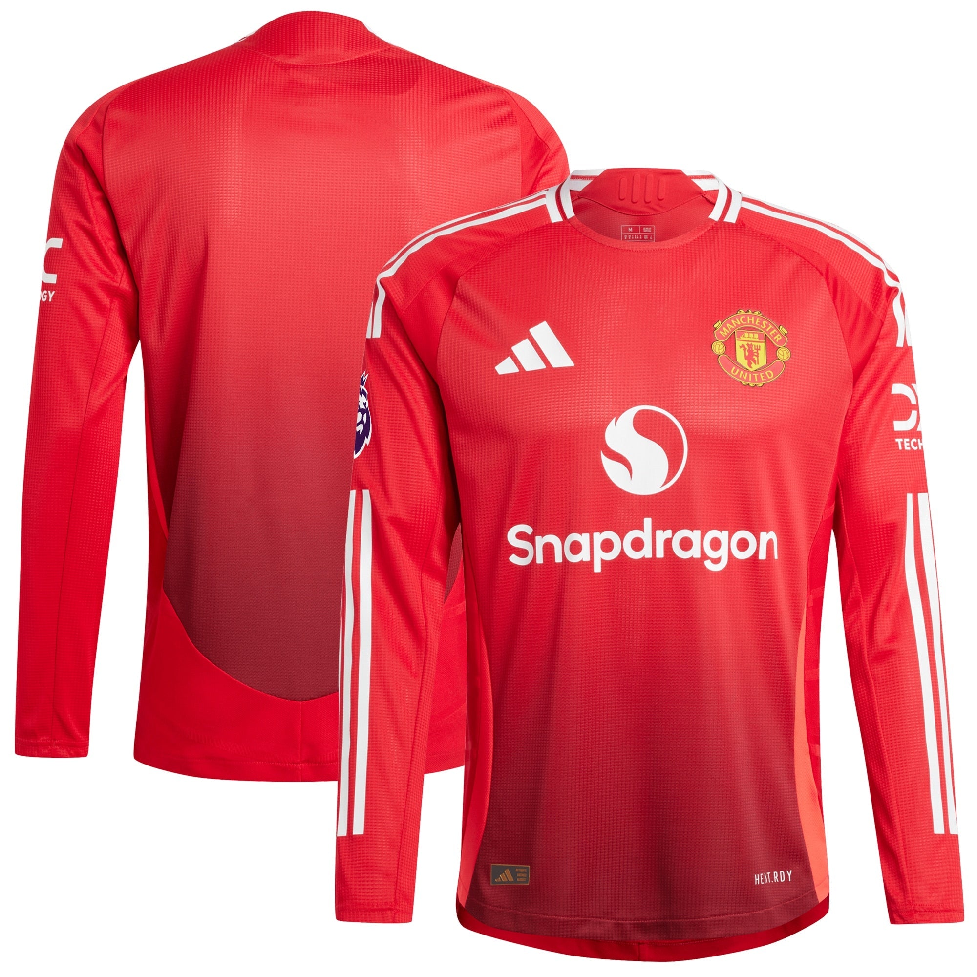 Manchester United 2024/25 Home Long Sleeve Patch Shirt - Red