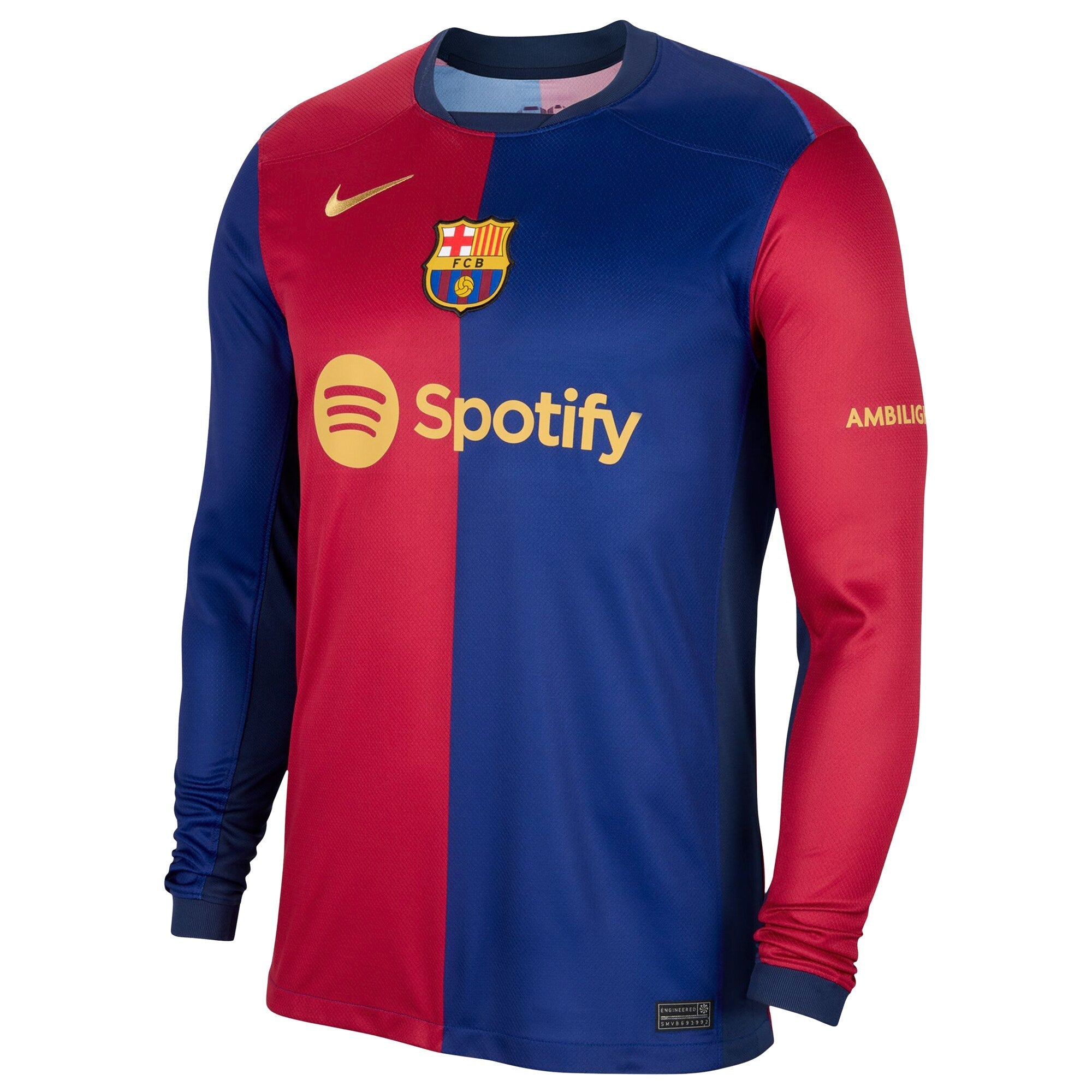 Barcelona 2024/25 Home Long Sleeve Custom Shirt - Royal