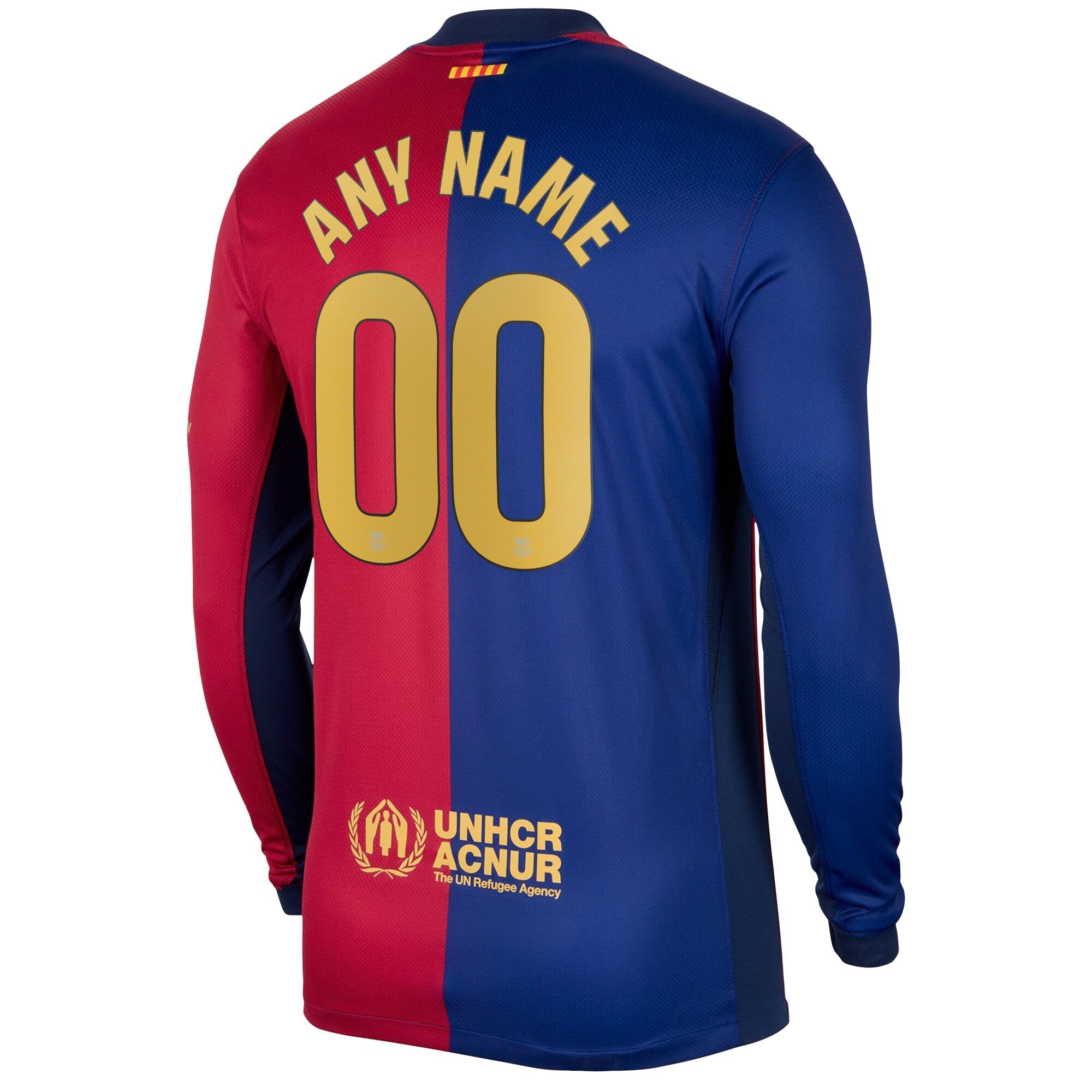 Barcelona 2024/25 Home Long Sleeve Custom Shirt - Royal