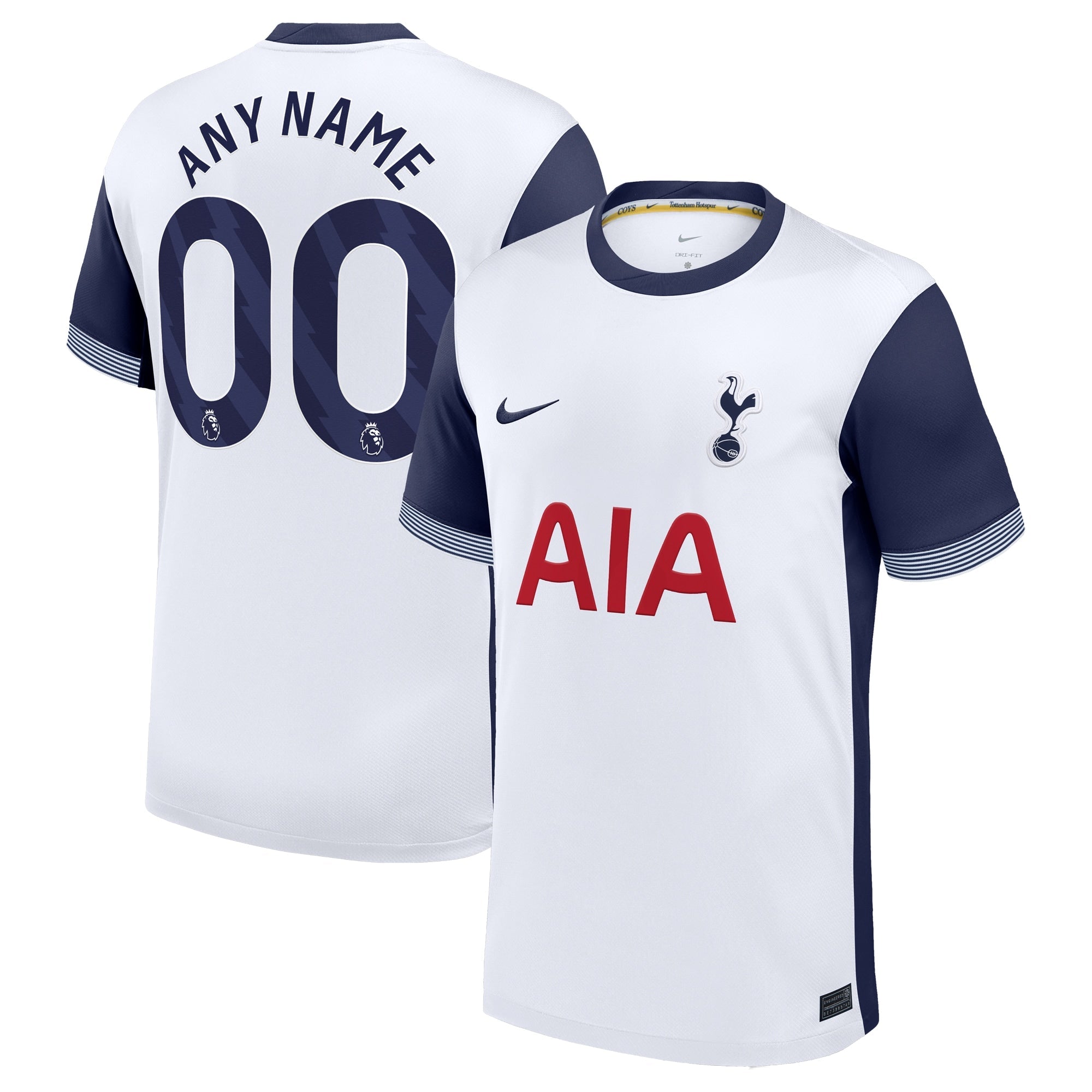 Tottenham Hotspur 2024/25 Home Custom Shirt - White