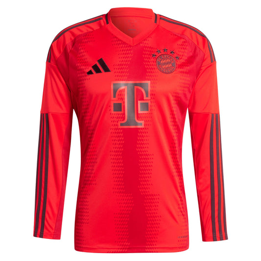 Selected slide 1 of 3Display slide 2 of 3Display slide 3 of 3 Bayern Munich 2024/25 Home Long Sleeve Custom Shirt - Red