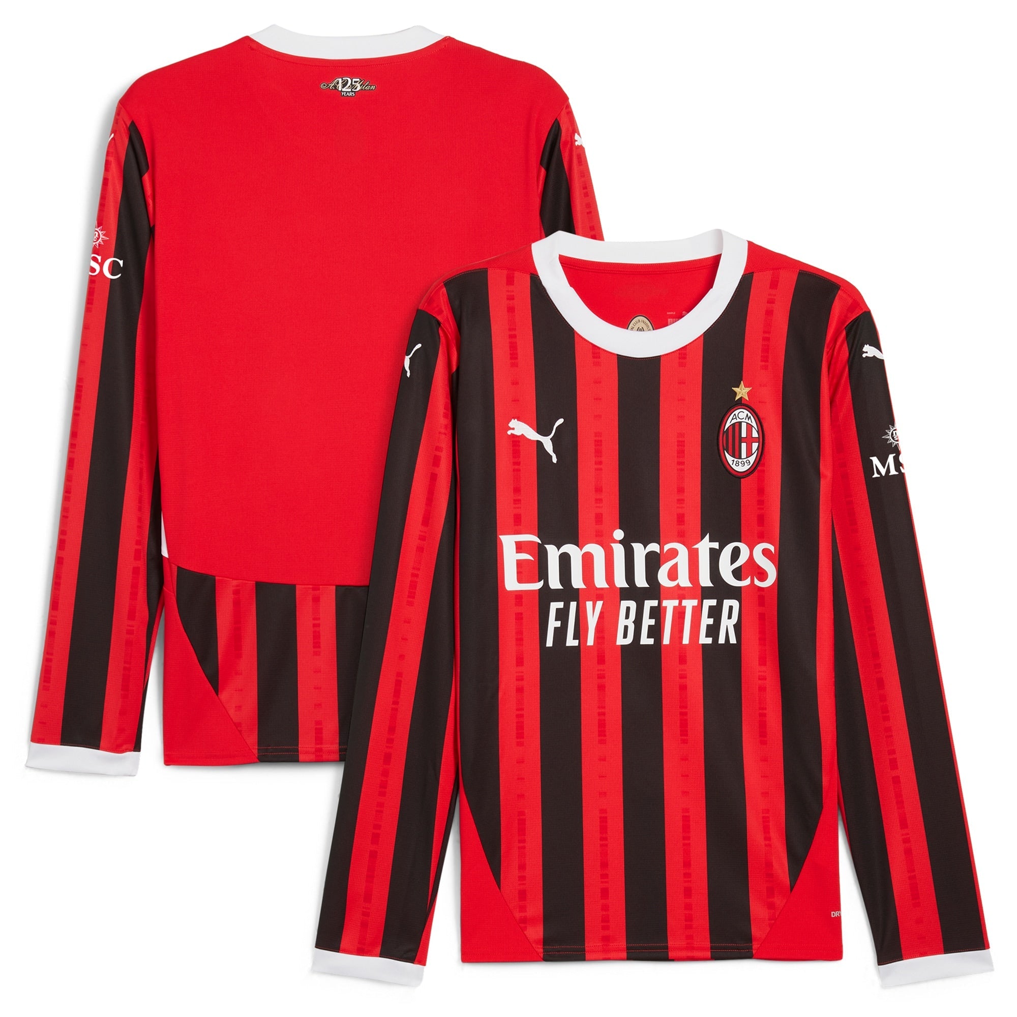 AC Milan 2024/25 Home Long Sleeve Shirt - Red