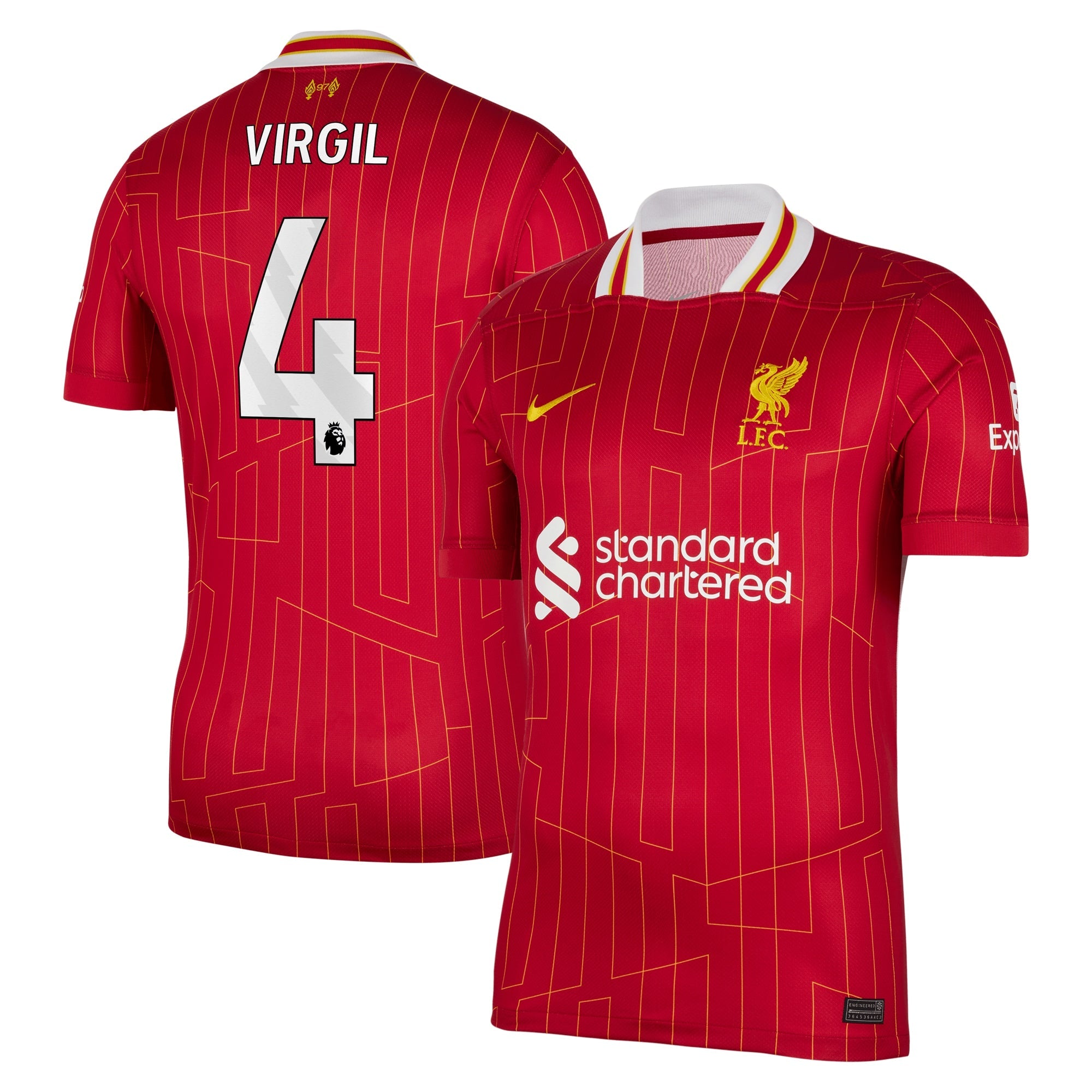 Virgil van Dijk Liverpool 2024/25 Home Player Shirt – Red