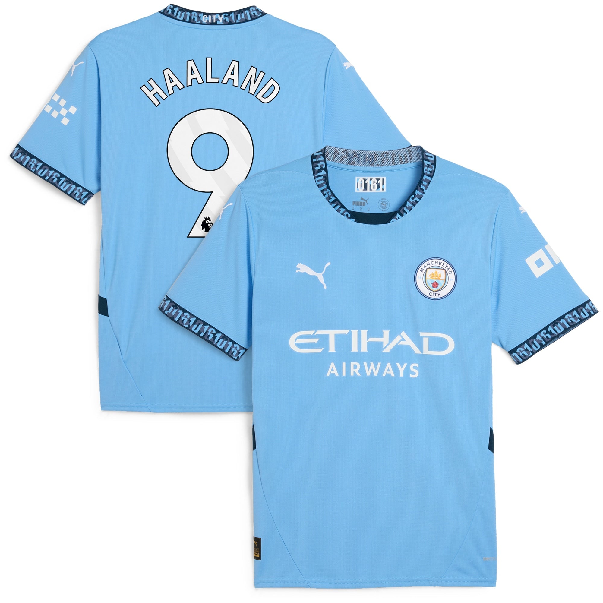 Erling Haaland Manchester City 2024/25 Home Player Shirt - Light Blue