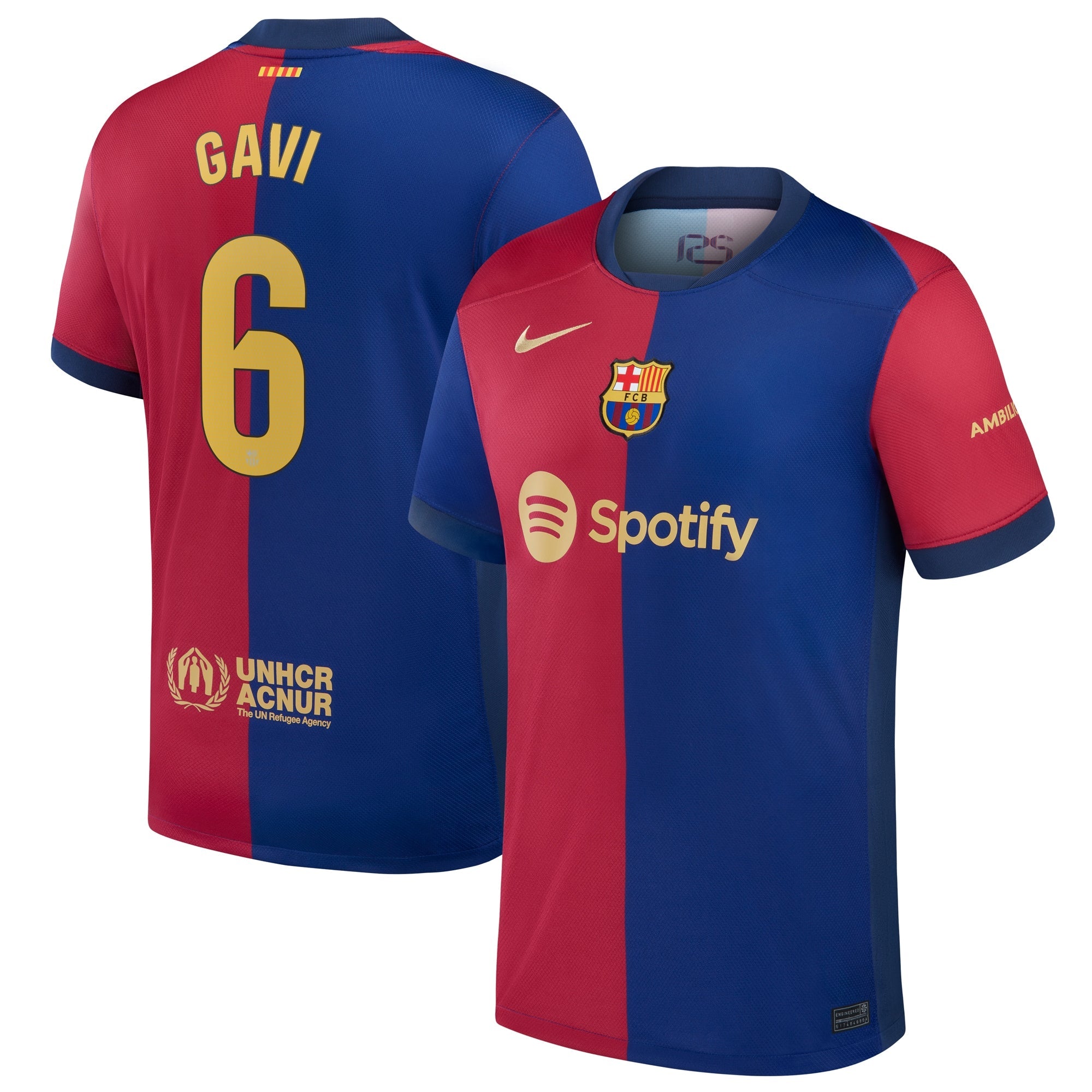 Gavi Barcelona 2024/25 Home Player Shirt - Royal