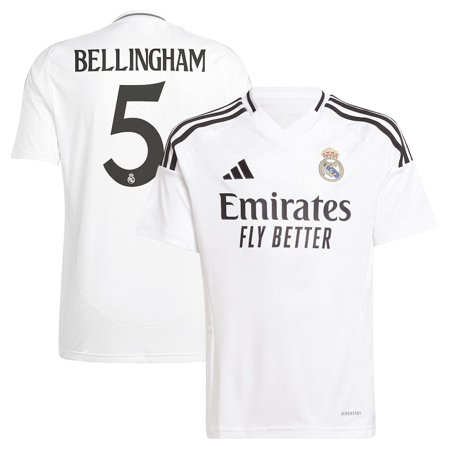 Jude Bellingham Real Madrid Youth 2024/25 Home Player Shirt - White