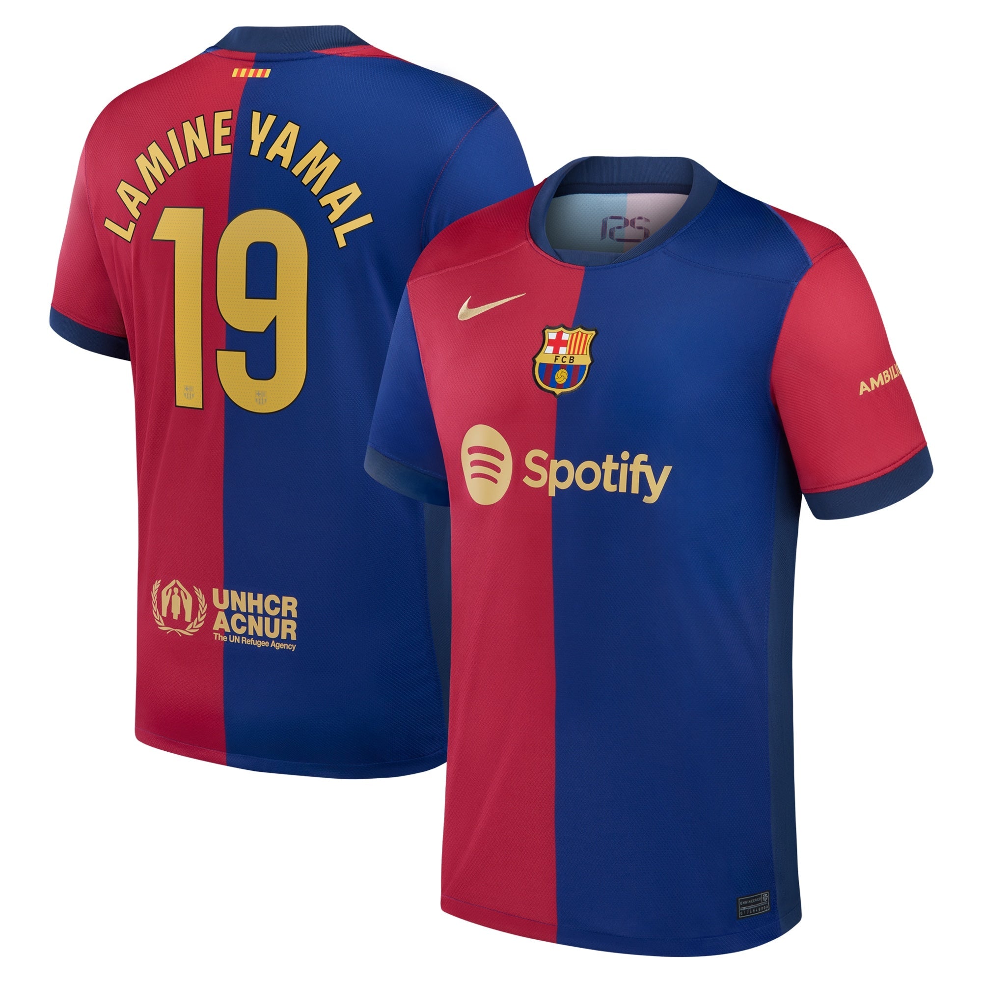 Lamine Yamal Barcelona 2024/25 Home Player Shirt - Royal