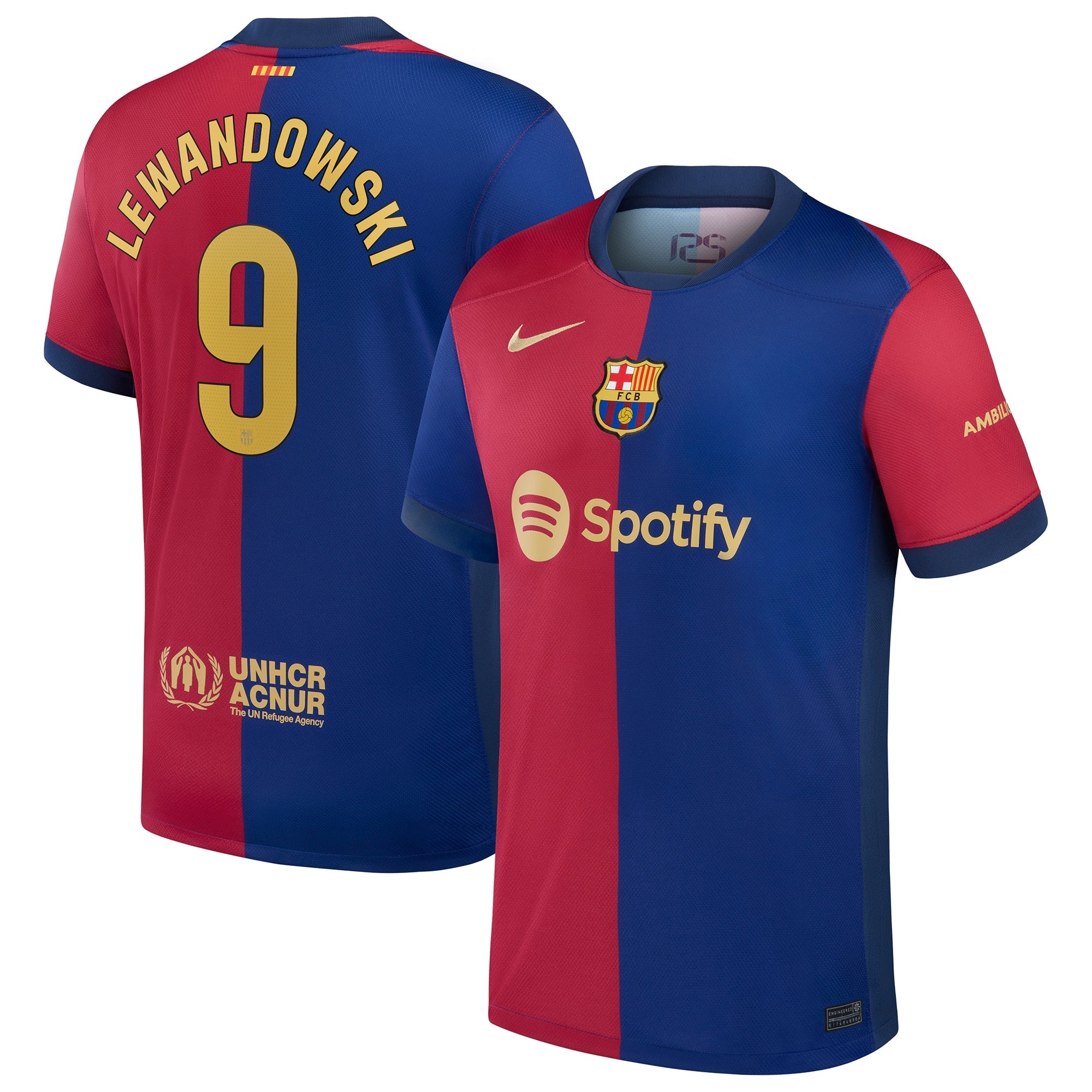 Robert Lewandowski Barcelona 2024/25 Home Player Shirt - Royal