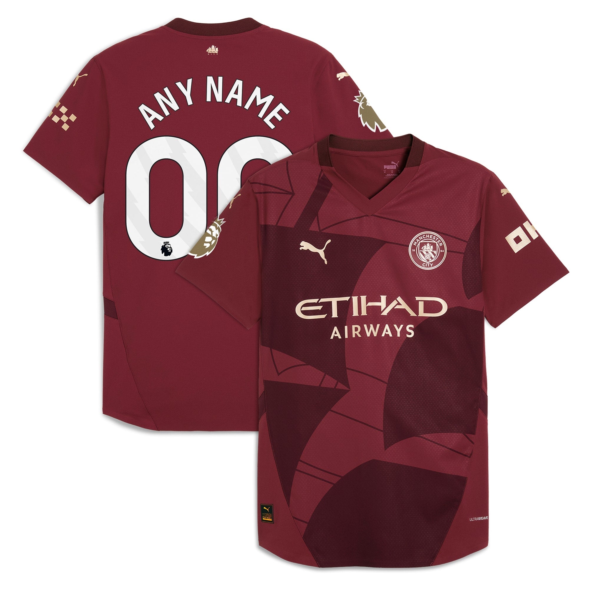 Manchester City 2024/25 Third Custom Shirt - Burgundy