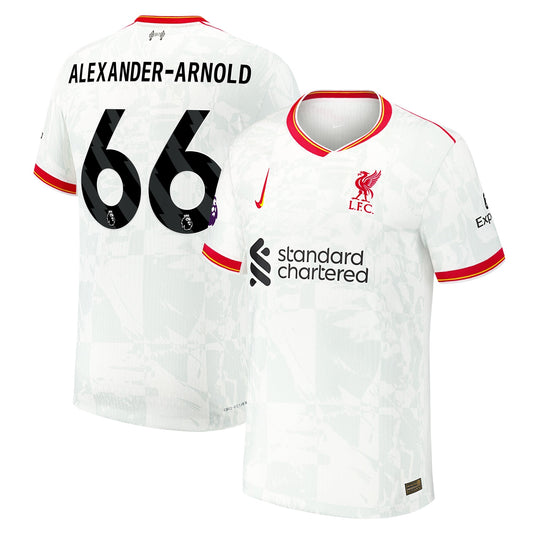Trent Alexander-Arnold Liverpool 2024/25 Third Shirt - White