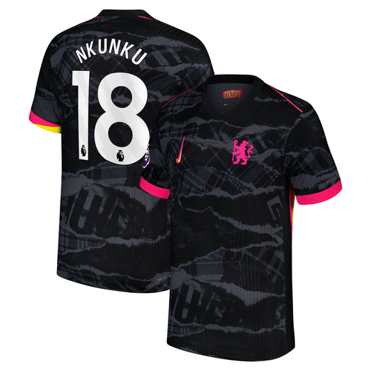 Christopher Nkunku Chelsea 2024/25 Third Player Shirt - Anthracite