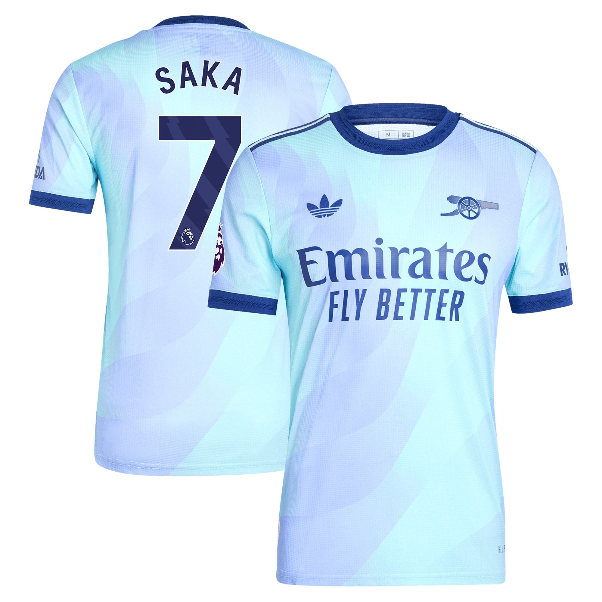 Bukayo Saka Arsenal Originals 2024/25 Third Player Shirt - Aqua