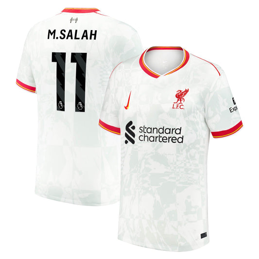 Mohamed Salah Liverpool 2024/25 Third Shirt - White
