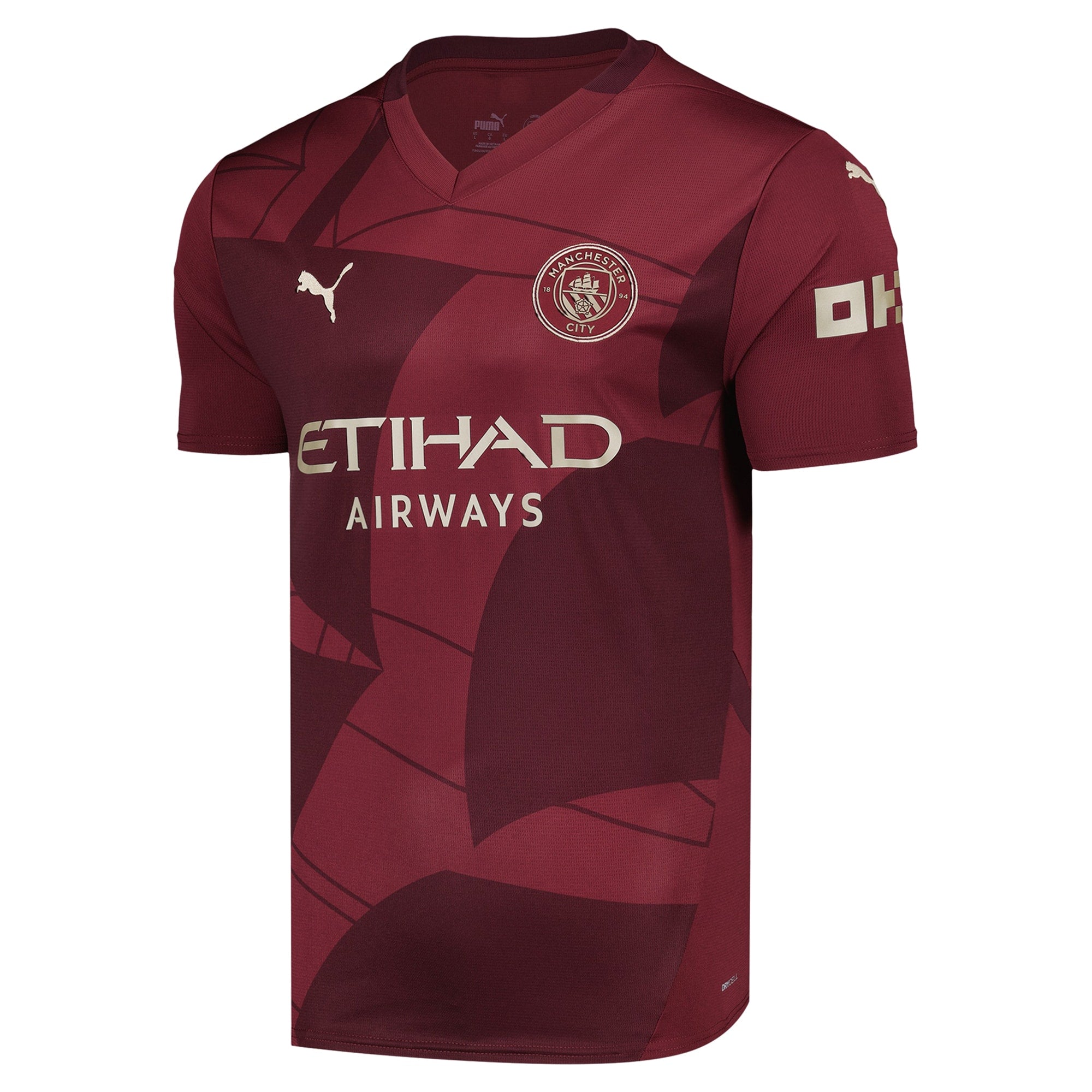 Kevin De Bruyne Manchester City 2024/25 Third Player Shirt - Burgundy