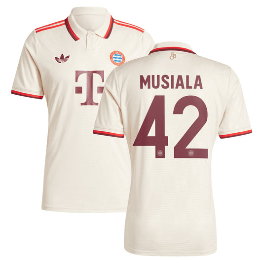 Jamal Musiala Bayern Munich Originals 2024/25 Third Player Shirt - Cream