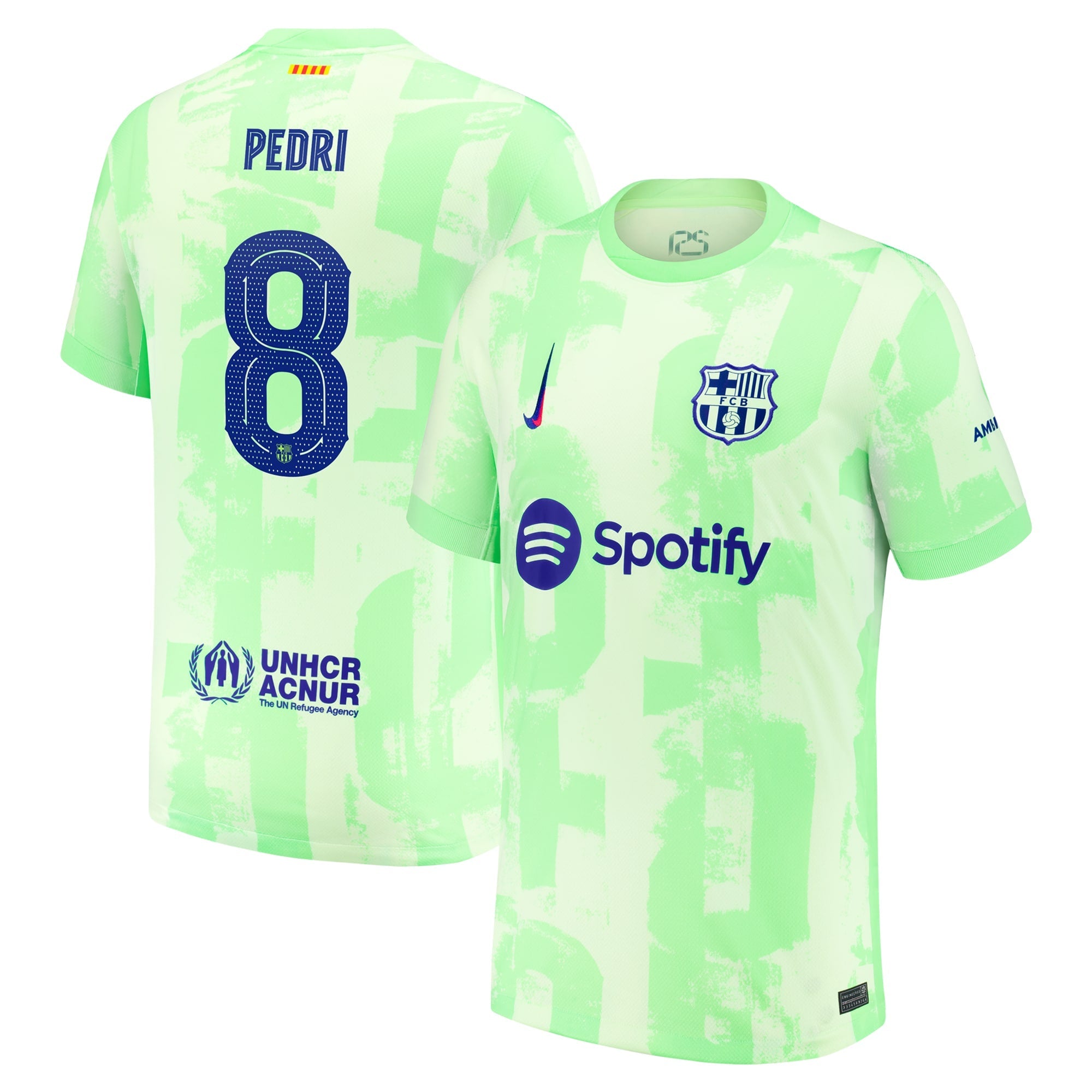 Pedri Barcelona 2024/25 Third Player Shirt - Yellow