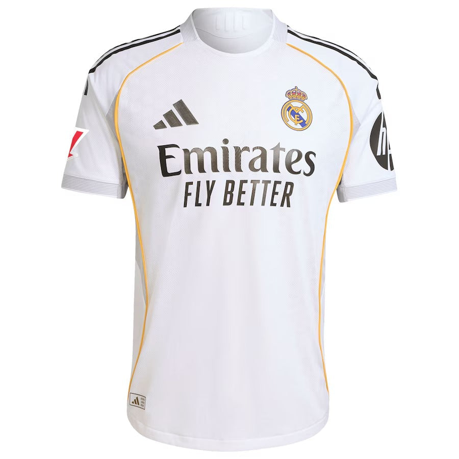 Kylian Mbappé Real Madrid adidas 2025/26 Home Soccer Shirt - White