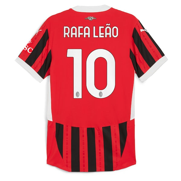 AC Milan Home Shirt 2024-25 with Rafa Leao 10 printing