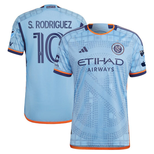 Santiago Rodríguez New York City FC 2024 The Interboro Kit  Player Shirt - Sky Blue