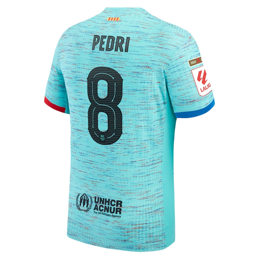 Pedri Barcelona 2023/24 Third Shirt - Aqua