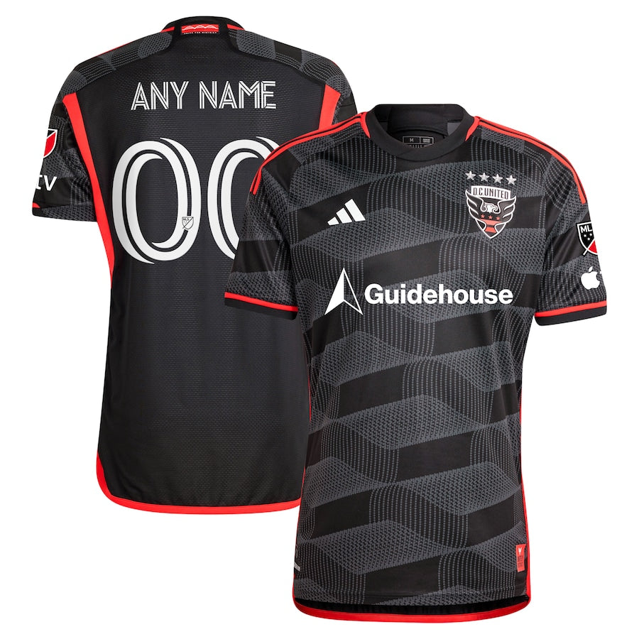 D.C. United adidas 2024 The Icon Kit Authentic Custom Jersey – Black