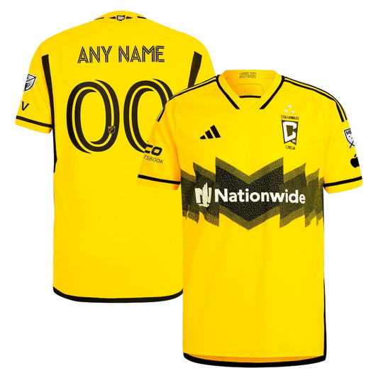 Columbus Crew 2024 The Home Kit  Custom Shirt - Yellow