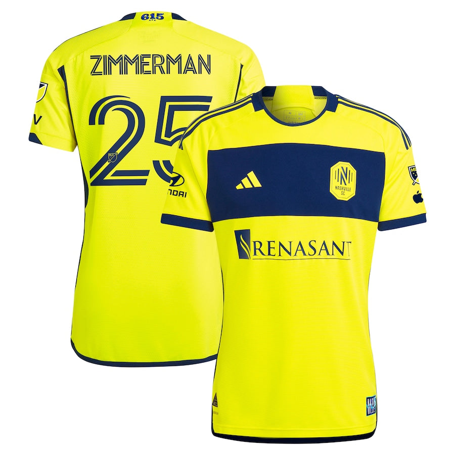 Walker Zimmerman Nashville SC 2024 The 615 Kit Player Shirt - Yellow