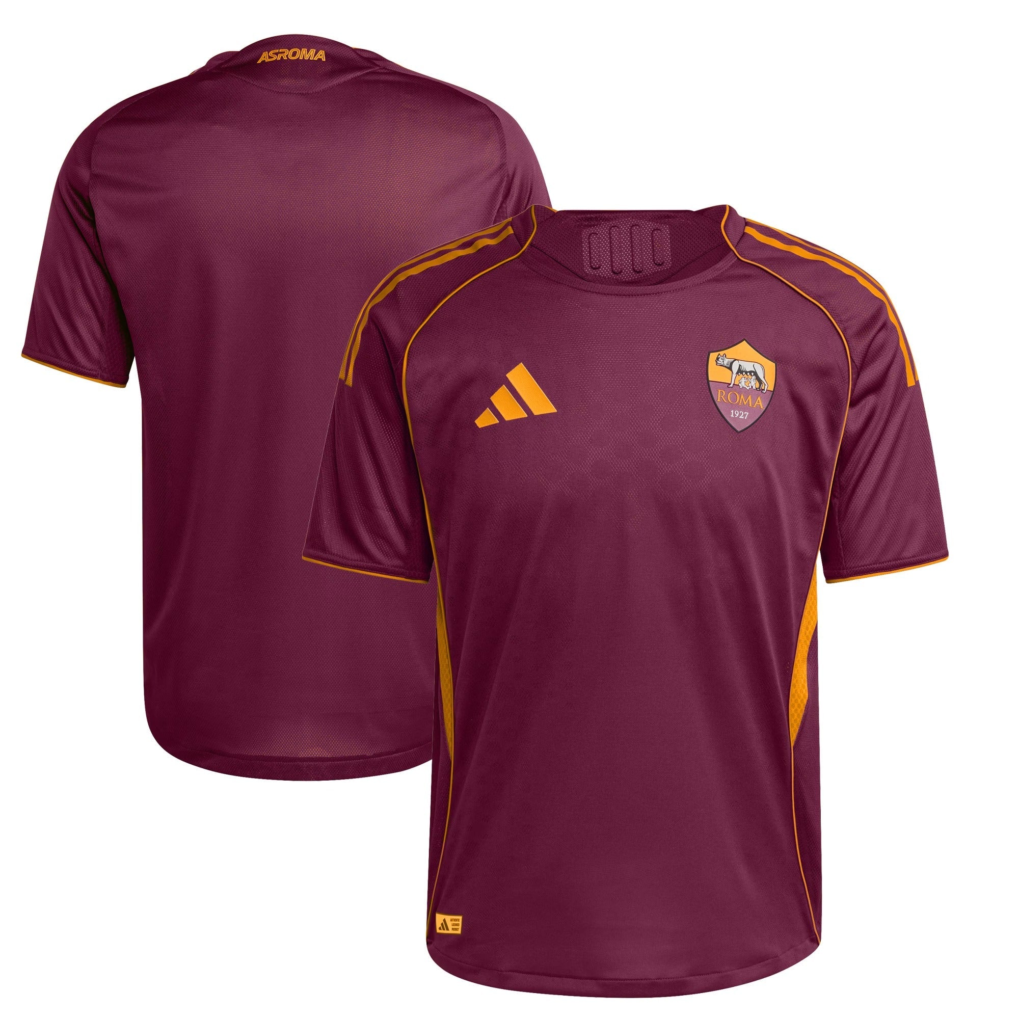 AS Roma adidas 2025/26 Home Custom Soccer Shirt - Red